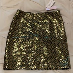 Sequin mini skirt